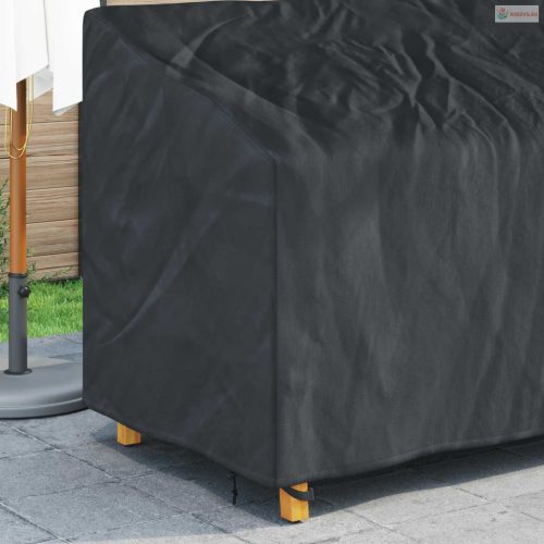 Kerti Pad Borító Fekete 175 x 85 x 65 / 94 cm 210D Oxford Szövet