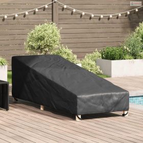   Kültéri bútor takaró Fekete 195 x 76 x 82 cm 210D Oxford Szövet