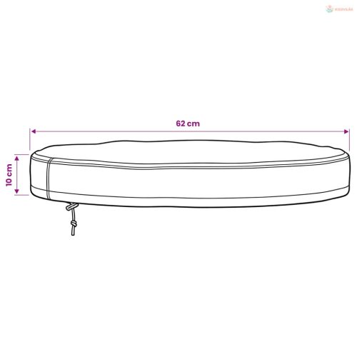 Kültéri Asztal Huzat Fekete 62 x 62 x 10 cm 210D Oxford Szövet