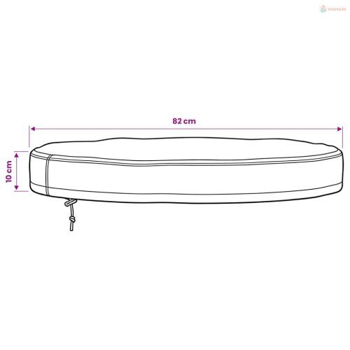 Kültéri Asztal Huzat Fekete 82 x 82 x 10 cm 210D Oxford Szövet