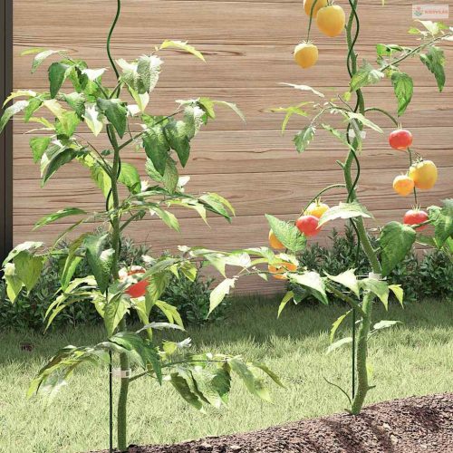 Növénytámogatás 20 pcs Zöld 150 x 0,6 x 0,6 cm Acél