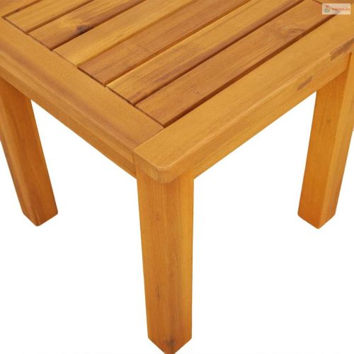 Oldal asztal Olaj Természetes 35 x 35 x 34 cm Tömör Akácfa