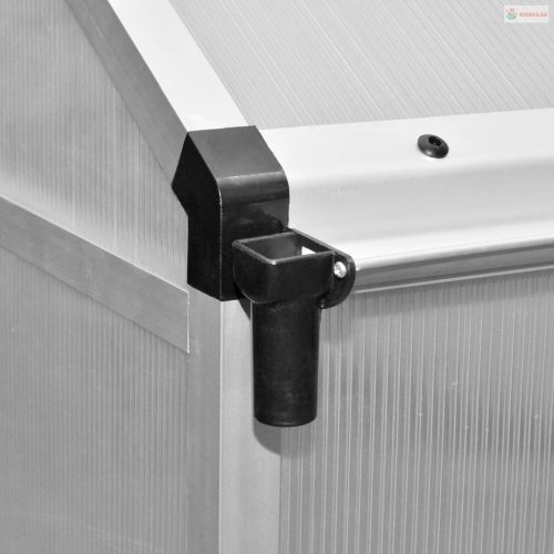 Megerősített alumínium melegház alapkerettel 4,6 m²