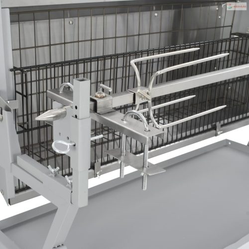 Vas-és rozsdamentes acél grillezési Forgónyárs