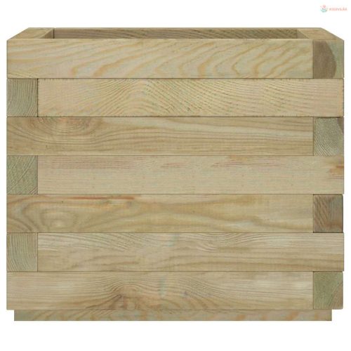 Négyszögletes fa magaságyás 50 x 50 x 40 cm