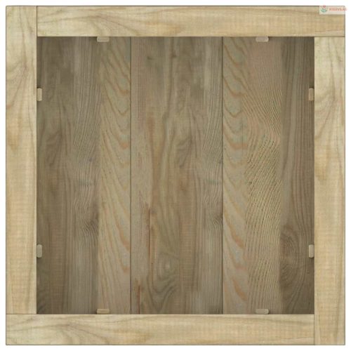 Négyszögletes fa magaságyás 50 x 50 x 40 cm