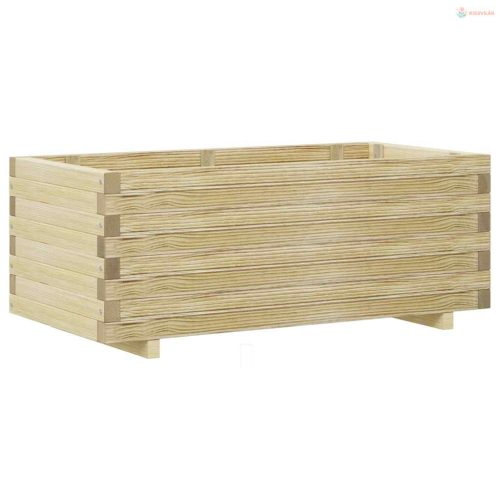 Téglalap alakú fa magaságyás 100 x 50 x 40 cm