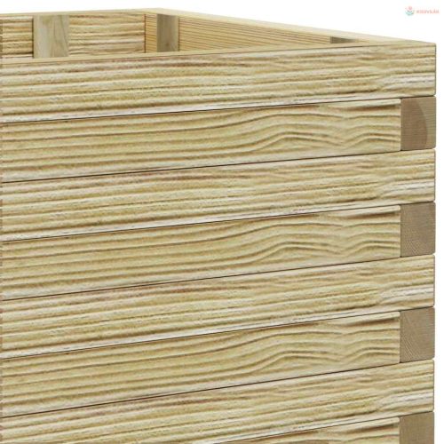 Téglalap alakú fa magaságyás 100 x 50 x 40 cm