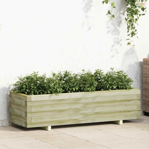 Téglalap alakú fa magaságyás 120 x 40 x 30 cm