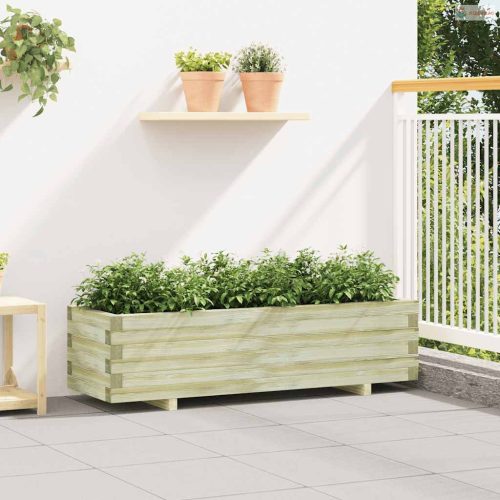 Téglalap alakú fa magaságyás 120 x 40 x 30 cm