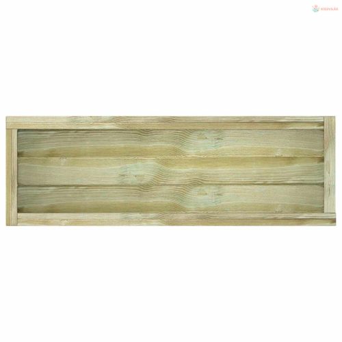 Téglalap alakú fa magaságyás 120 x 40 x 30 cm