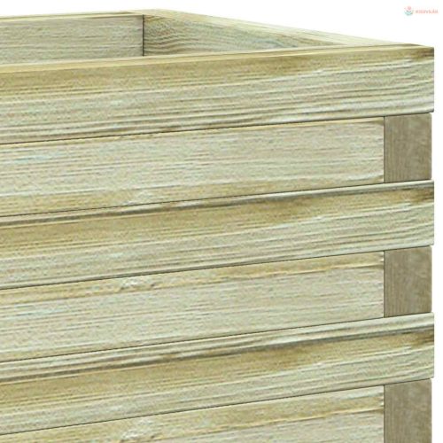 Téglalap alakú fa magaságyás 120 x 40 x 30 cm