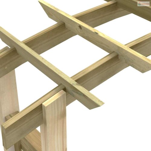 Fa rácsos boltív 150 x 60 x 210 cm