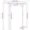 Fa kerti pergola 205 x 40 x 203 cm