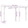 Fa kerti pergola 410 x 40 x 203 cm