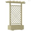 Fa virágtartó pergola 162 x 56 x 204 cm