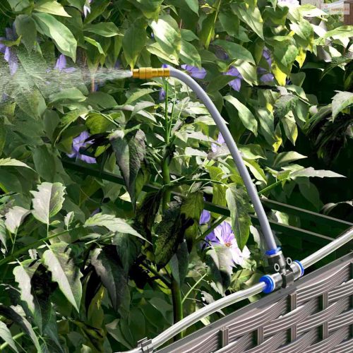 Kerti cserép 4 pcs Barna Műanyag