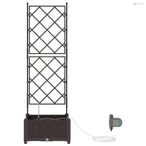 Kerti cserép Barna 40 x 40 x 126 cm Műanyag