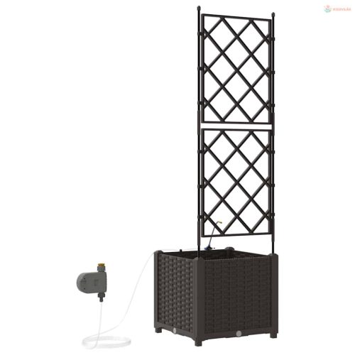 Kerti cserép Barna 40 x 40 x 142 cm Műanyag