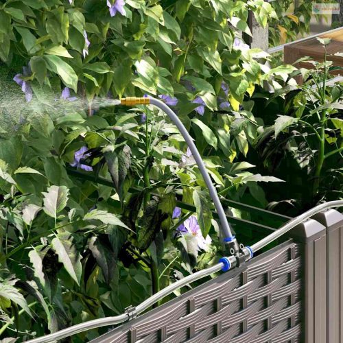 Kerti cserép 5 pcs Barna Műanyag