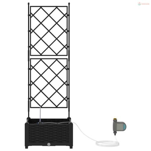 Kerti cserép Fekete 40 x 40 x 126 cm Műanyag