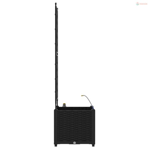 Kerti cserép Fekete 40 x 40 x 142 cm Műanyag