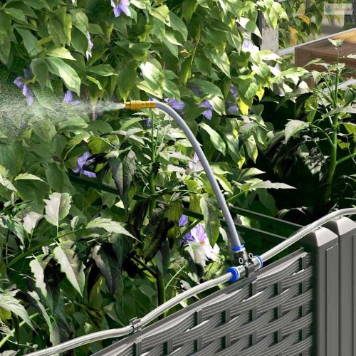 Kerti cserép 3 pcs Fekete Műanyag