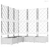 Kerti cserép 5 pcs Fehér 120 x 120 x 125,5 cm Műanyag