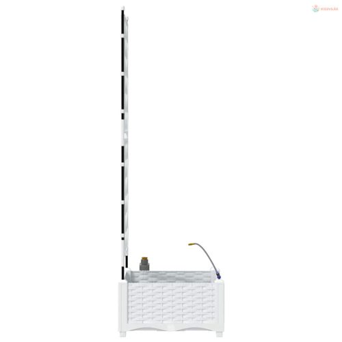 Kerti cserép Fehér 40 x 40 x 126 cm Műanyag