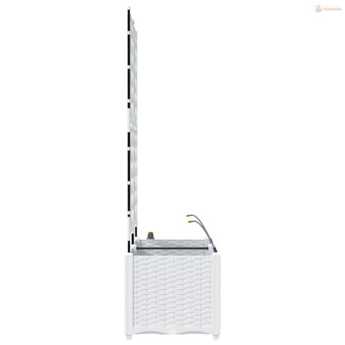 Kerti cserép 2 pcs Fehér Műanyag