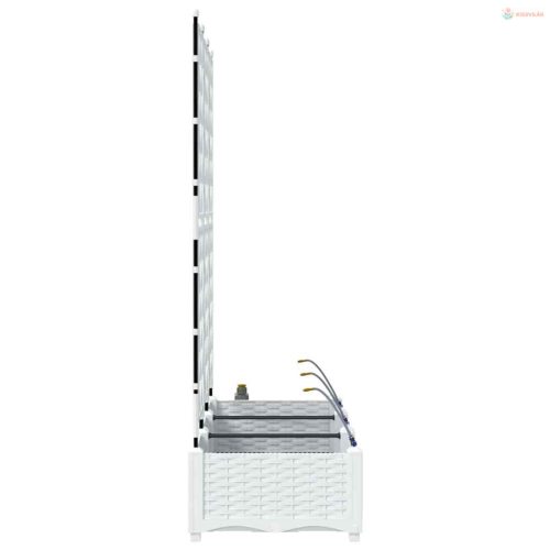 Kerti cserép 3 pcs Fehér Műanyag