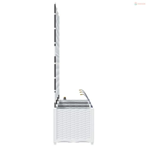 Kerti cserép 3 pcs Fehér Műanyag