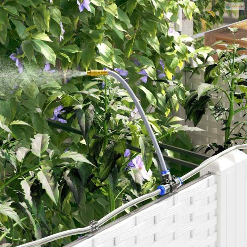 Kerti cserép 3 pcs Fehér Műanyag