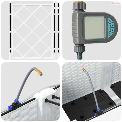 Kerti cserép 5 pcs Fehér Műanyag