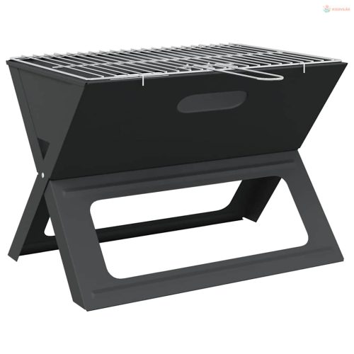Kültéri grill Fekete 46 x 31 x 31 cm Acél