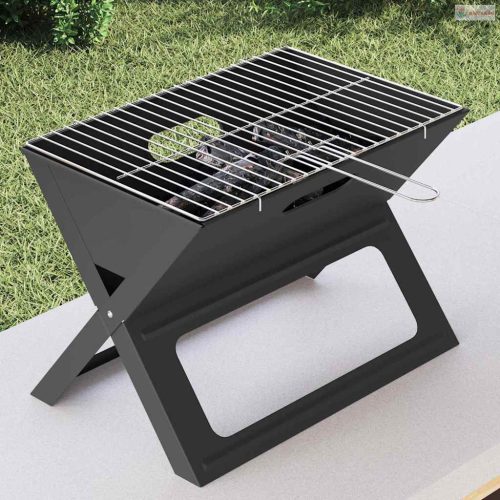 Kültéri grill Fekete 46 x 31 x 31 cm Acél