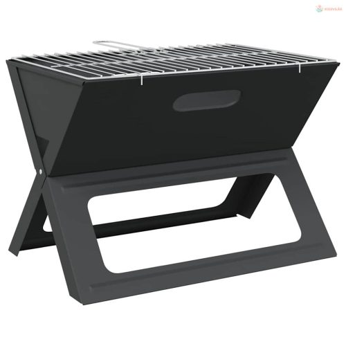 Kültéri grill Fekete 46 x 31 x 31 cm Acél