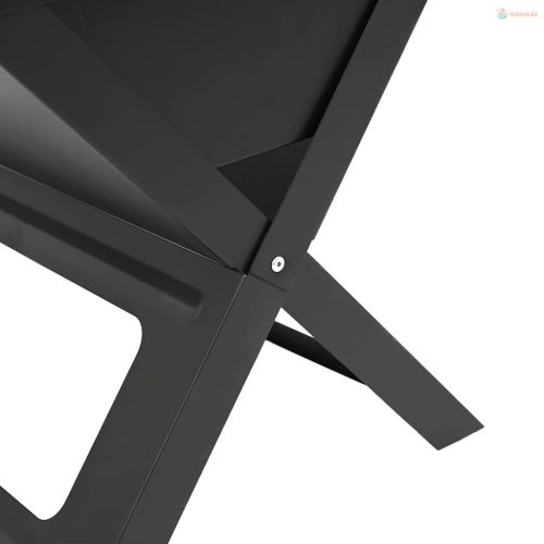 Kültéri grill Fekete 46 x 31 x 31 cm Acél