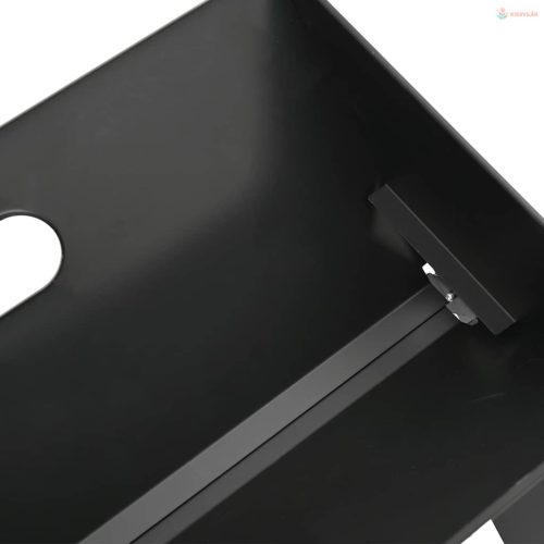 Kültéri grill Fekete 46 x 31 x 31 cm Acél