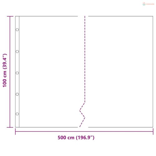 Gyökérzáró fólia Fekete 1 x 5 m Polietilén