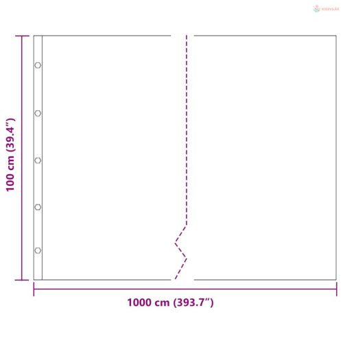 Gyökérzáró fólia Fekete 1 x 10 m Polietilén