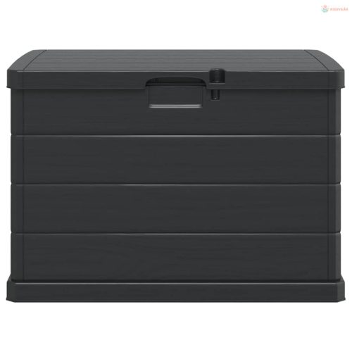 Kerti Tároló Doboz Antracit 77,5 x 54,5 x 53 cm Műanyag