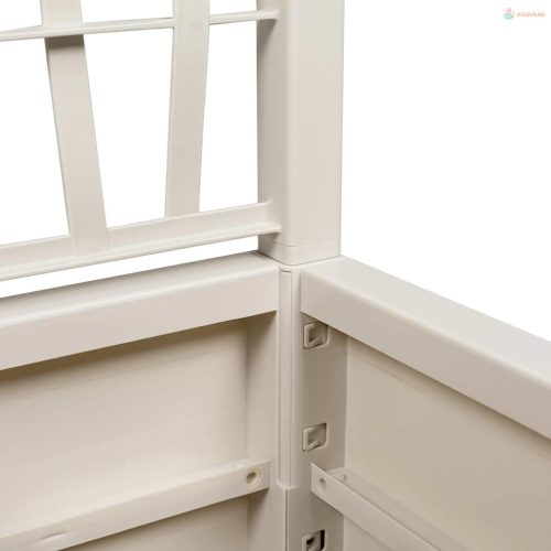 Kertész cserép rácsos változattal Fehér 36 x 36 x 140 cm PP