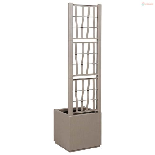 Kertész cserép rácsos változattal Világos Barna PP