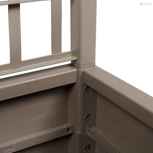 Kertész cserép rácsos változattal Világos Barna PP