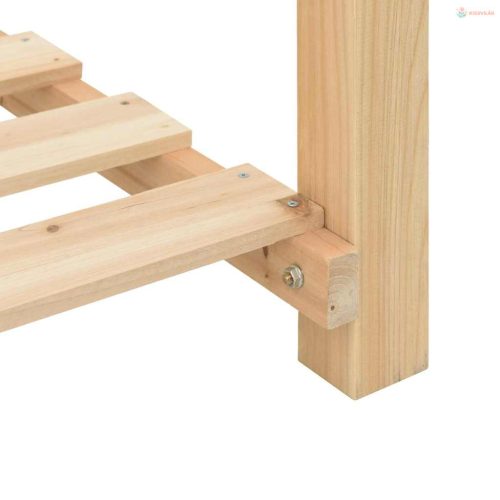 Kerti cserép polcokkal Bézs 115 x 59 x 76,5 cm Szilárd fenyőfa