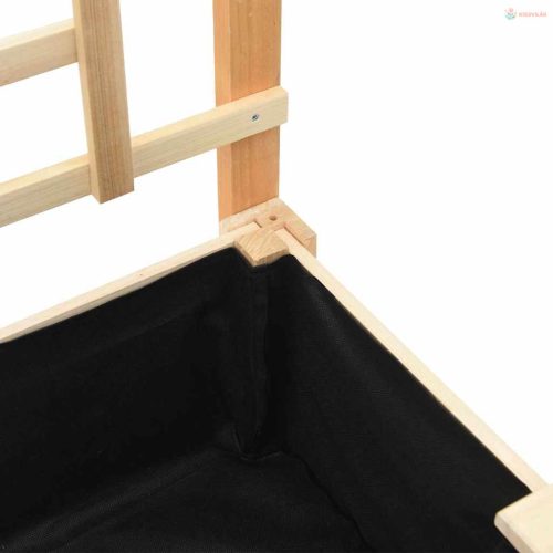 Kerti cserép polcokkal Bézs 71 x 38 x 152 cm Szilárd fenyőfa