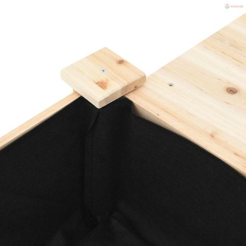 Kerti cserép polcokkal Bézs 111 x 37 x 76,5 cm Szilárd fenyőfa