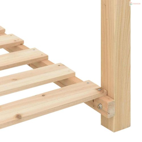 Kerti cserép polcokkal Bézs 111 x 37 x 76,5 cm Szilárd fenyőfa