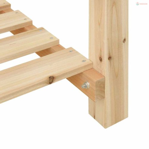 Kerti cserép polcokkal Bézs 60,5 x 60 x 76,5 cm Szilárd fenyőfa